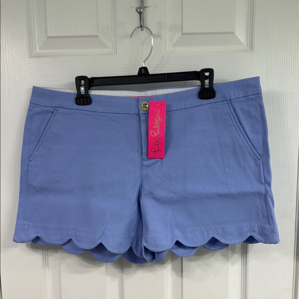 NWT Lilly Pulitzer Buttercup Stretch Shorts in Periwinkle Purple. Size 16
